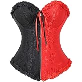 Zhitunemi Overbust Corset Tops For Women: Plus Size Halloween Costume Woman 2025 - Zipper Corset For Masquerade Costume Party