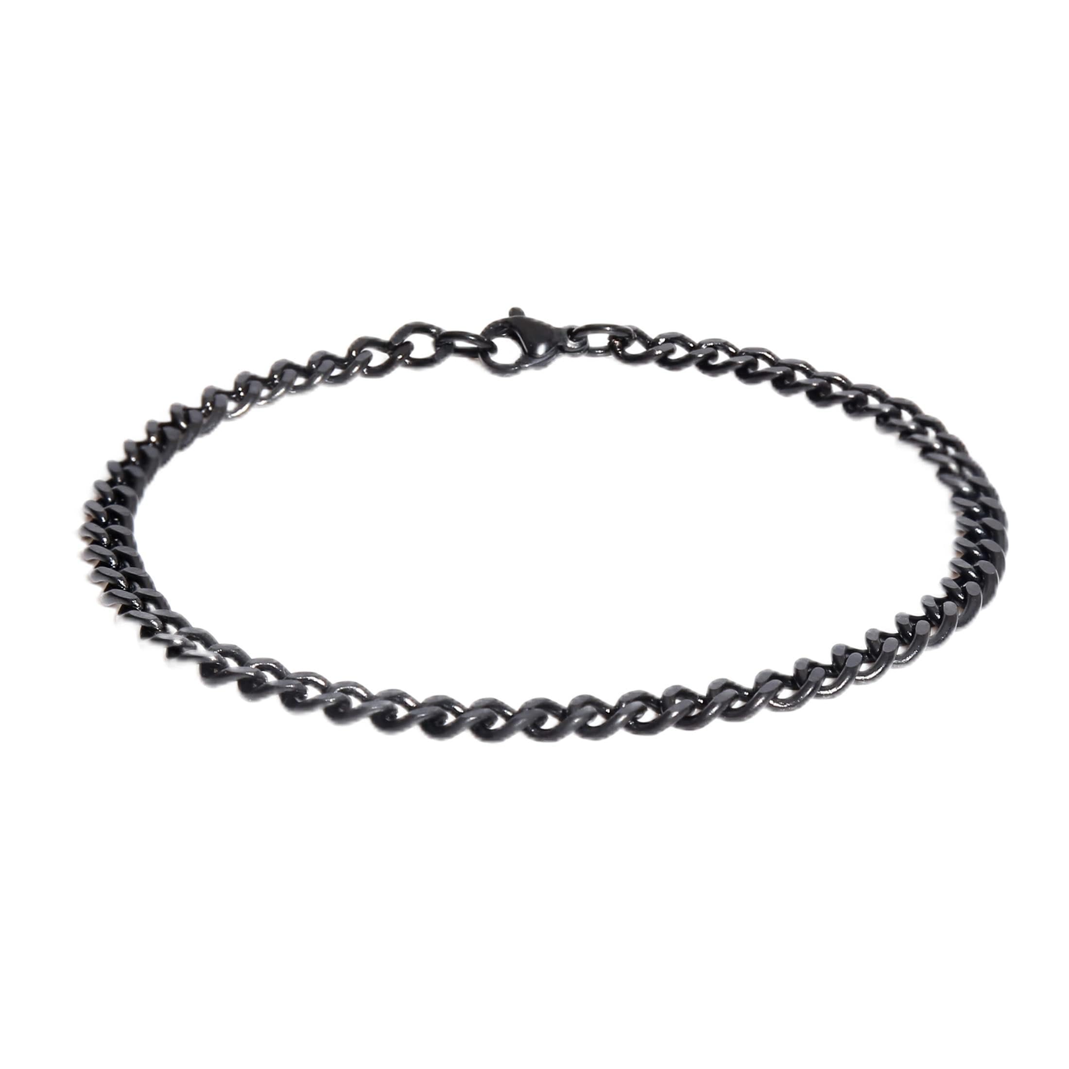 Made by Nami, Stainless Steel Bracelet, with Lobster Clasp, Discreet Men's Bracelet, Rustproof, Birthday Gift, Men, 21 cm