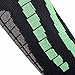 Pure Athlete Ski Socks - Best Lightweight Women Men Warm Skiing Socks (Black/Mint Green, L/XL)