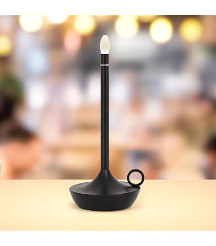 Graypants Wick Portable LED Lamp, Brass, Classic | Rechargeable