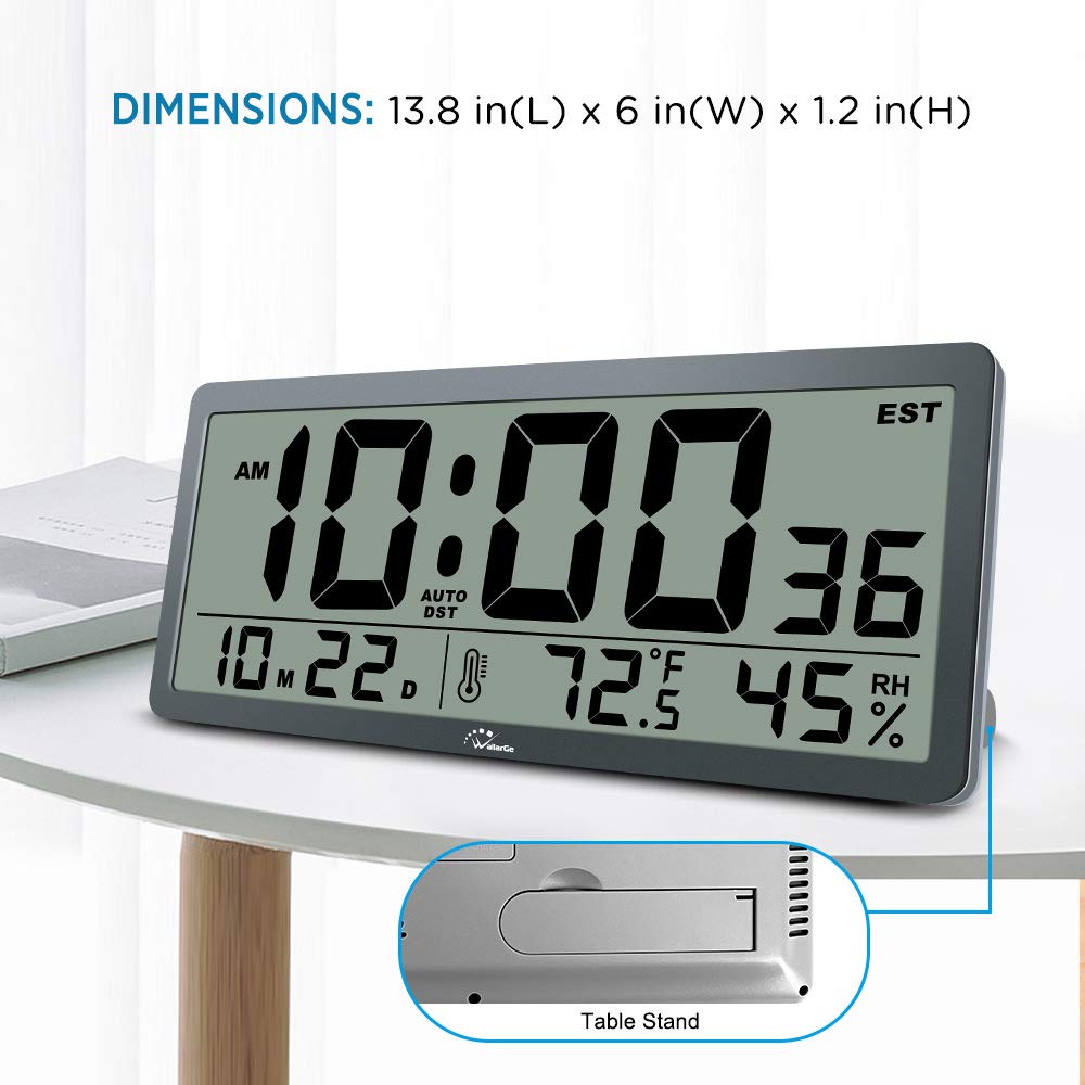 Wallarge Digital Wall Clock Large Display