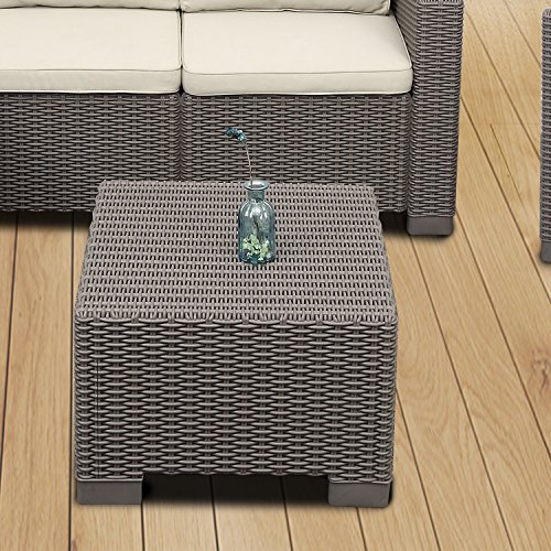 Yukon Glory YG-900 Premium Weather Resistant Outdoor Coffee Table Ottoman WIC - Thumbnail 3