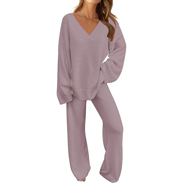 Pigiama Donna The Set - Pack Di 2, In Tessuto Acalanato Morbido, Pantaloni Lunghi E Manica Lunga