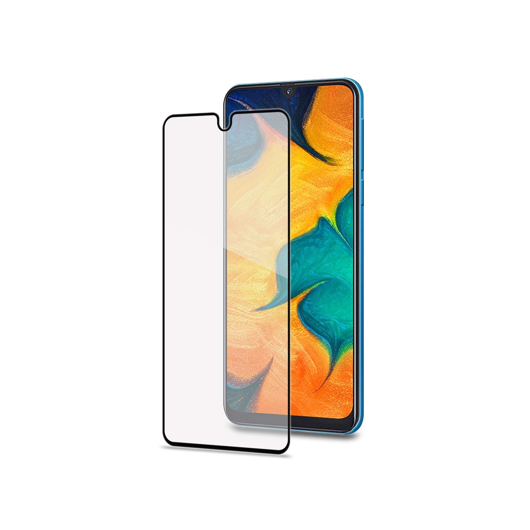 Celly-Full Hammer Glass Galaxy A40 Black