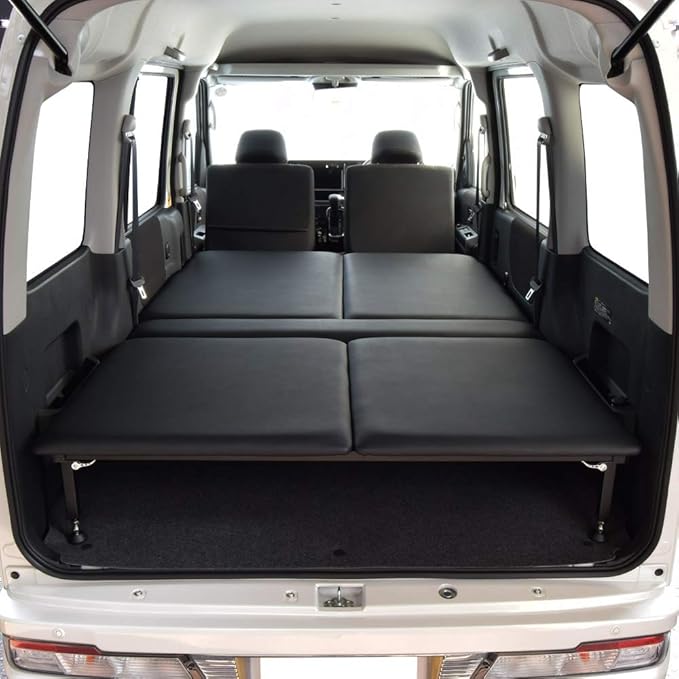 Amazon Co Jp アトレー 車中泊 専用 タイプa ベッドキット ブラックレザータイプ mmクッション材 車中泊マット 車 バイク