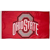 BSI Products, INC. Ohio State Buckeyes 3x5 Flag, Football Occasion, Polyester, 60.0 x 36.0 inches