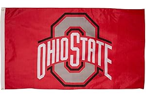 BSI Products, INC. Ohio State Buckeyes 3x5 Flag, Football Occasion, Polyester, 60.0 x 36.0 inches