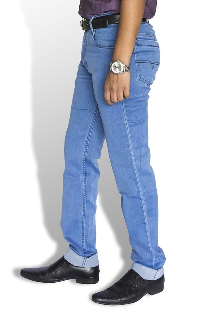 0-degree jeans pants stretch denim for men light blue (0djemay16maglightblue)