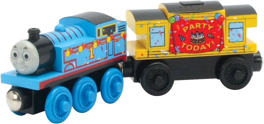 Amazon ラーニングカーブ 木製きかんしゃトーマスレールシリーズ 木製きかんしゃ バースデートーマスとミュージカルカブース 車両 おもちゃ