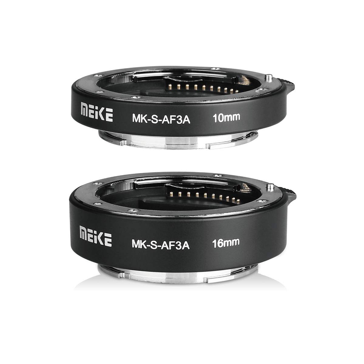 MEIKE MK-S-AF3A AF Auto Focus Macro Extension Tube Adapter Ring (10mm+16mm) for Sony Mirrorless E-Mount FE-Mount A7 NEX Camera A7 A7II A7M2 NEX3 NEX5 NEX6 NEX7 A5000 A5100 A6000 A6300 A6500 A9 A6400