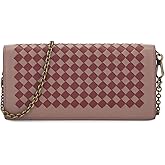 Bottega Women's Pre-Loved Pink Intrecciato Wallet On Chain, Pink, One Size