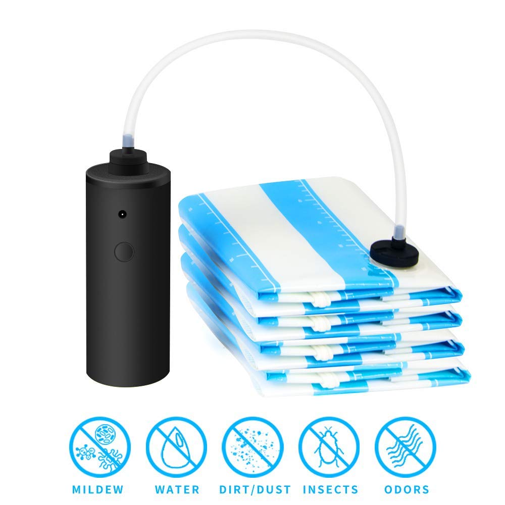 MKRSD Electric Travel Vacuum Pump For Storage Bags Portable Powered