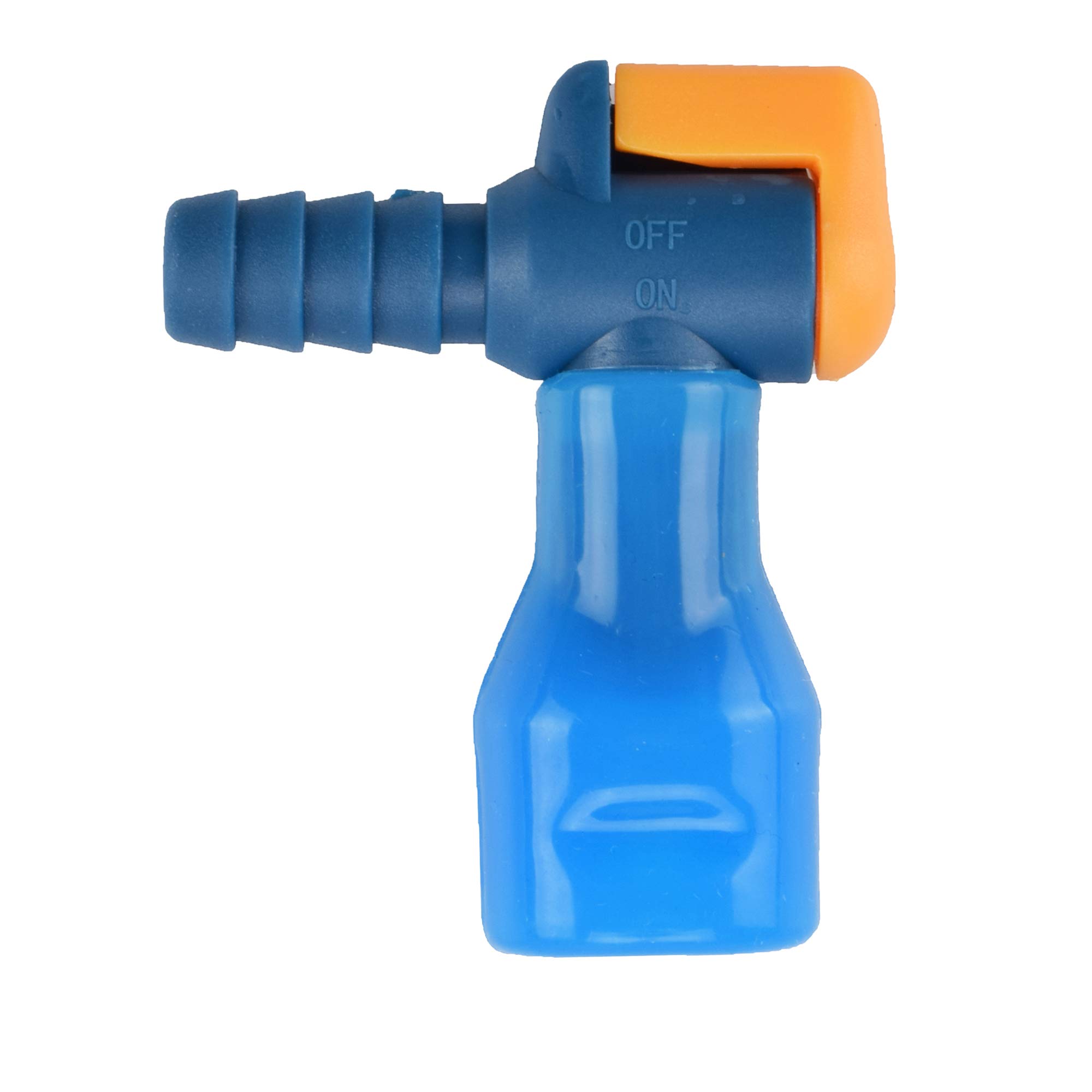 AXEN ON-OFF Switch Bite Valve Tube Nozzle Replacement For Hydration Pack Bladder (Blue-90 degree)