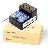 HOBBYMATE Flysky FS-BS6 Receiver for FS-GT5 Rc Car Radio Transmitter/Remote Controller, 6 Channels with Gyro Stabilization System