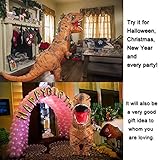 T-Rex Dinosaur Inflatable Toys Costume Halloween Blow up Suit Airblown Inflatable Christmas Yard Decoration
