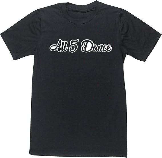 HuiFengDianDang All 5 Dances Men's Short Sleeve t-Shirt: Amazon.co.uk: Clothing