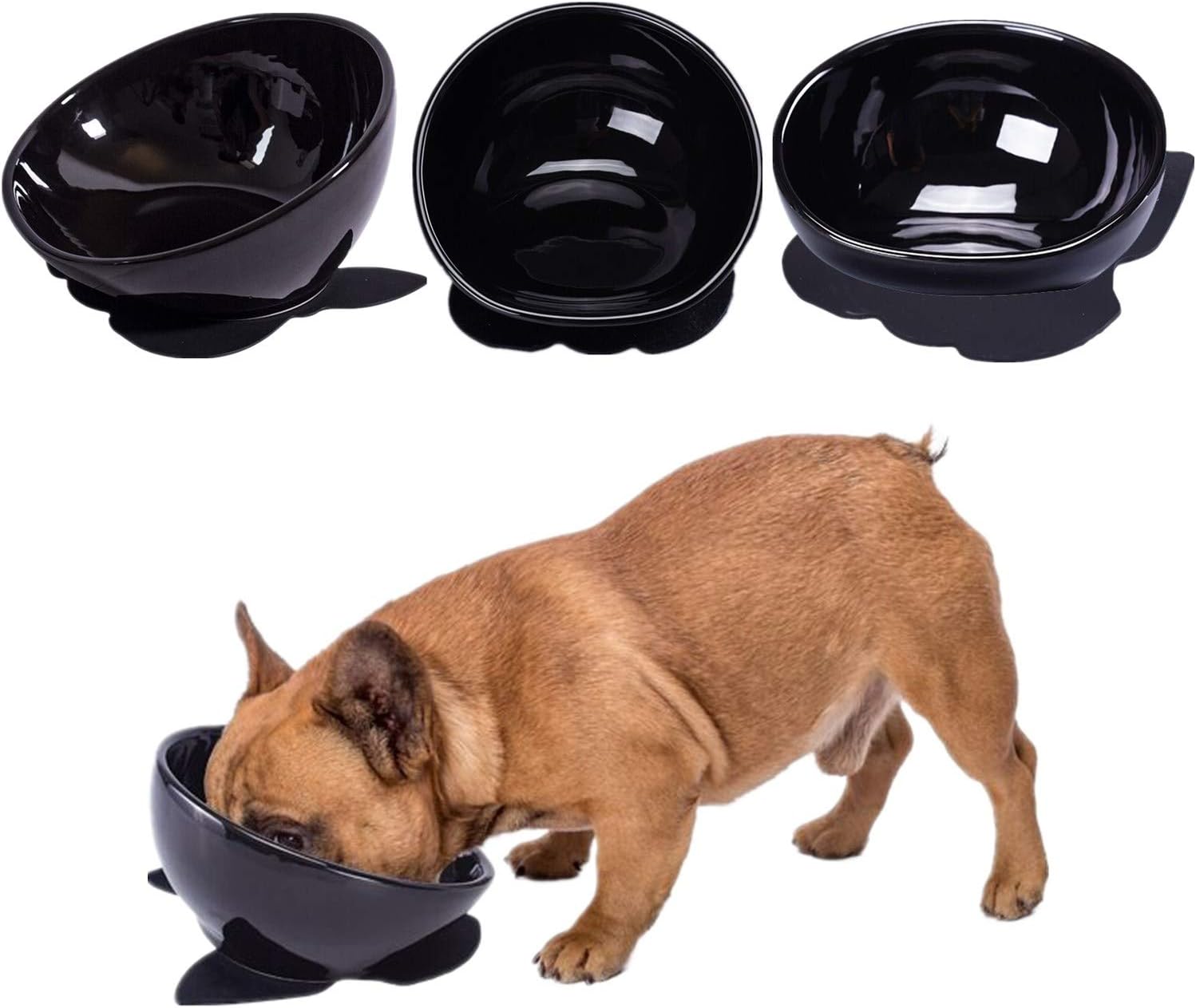 Bulldog Bowl Ceramic Dog Food Bowl - Image 3