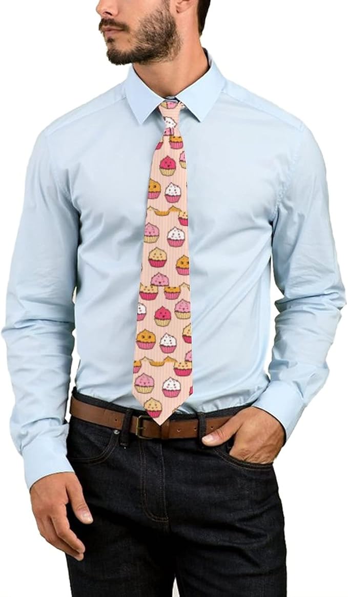Amazon ネクタイ かわいい ケーキ メンズ おしゃれ ビジネス ネクタイ 人気 結婚式 就活 プレゼント 父の日 結婚式 成人式 紳士 レギュラー 入学式 卒業式 パーティー 高級 チーフ セレモニー プリント ネクタイ 通販