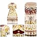 YU FENG Crystal Jeweled Trinket Jewelry Boxes Hinged Collectible Handmade Bridal Wedding Dress Figurine Ring Holder Box