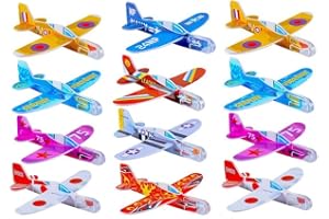 Hard Foam Aviation Aircraft Bulk - 12-Piece 4" STEM Flying Toys, Durable Airplane Models for Kids' Physics Learning, School P