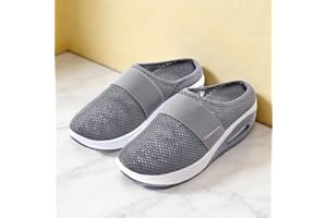 Women Mens Walking Shoes Slip in Free up Hands Wide Toe Box Arch Support Orthopedic Walking Sneakers Cushioned Thick Zero Dro