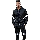 LIME TREE Men's Tracksuit Set Zip Hoodie & Joggers 2-Piece Athletic Outfit Streetwear