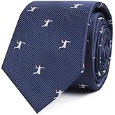 AUSCUFFLINKS Basketball Fan Tie | Bball Lover Present for Him | NBA Fan NCAA Player | Work Ties for Him | Bday Prezzie for Guys (Basketball Dunk)