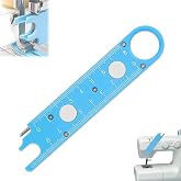 1PCS Sewing Machine Needle Threader Tool,3 in 1 Quick Threading Device with Alignment Guide Sewing Supplies,Magnetic Back&amp;Built-in Ruler Sewing Tool,Multi-Function Needle Threader for Sewing Machine
