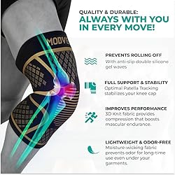 Modvel Knee Compression Sleeve for Knee Pain Relief