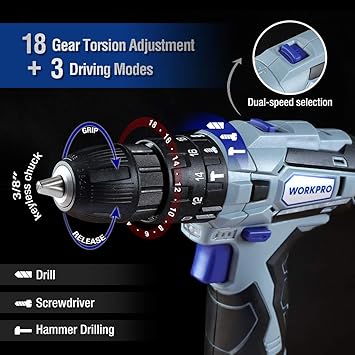 WORKPRO W009088A Power Drills product image 3