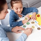ZTMY 1500PCS Reward Stickers 3 Roll 24 Designs Multicoloured Classroom Kids view 5