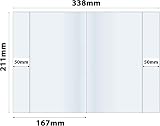 Bright Ideas Clear PVC Book Covers 338x211mm 250 micron PK10 BI9002 view 4