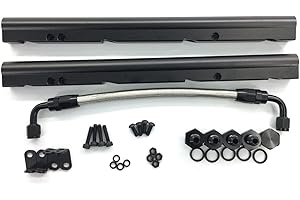 PATEYNEY Billet Fuel Rail Kit For OE LS1 LS6 Stock Intake Manifold 6AN + Hardware