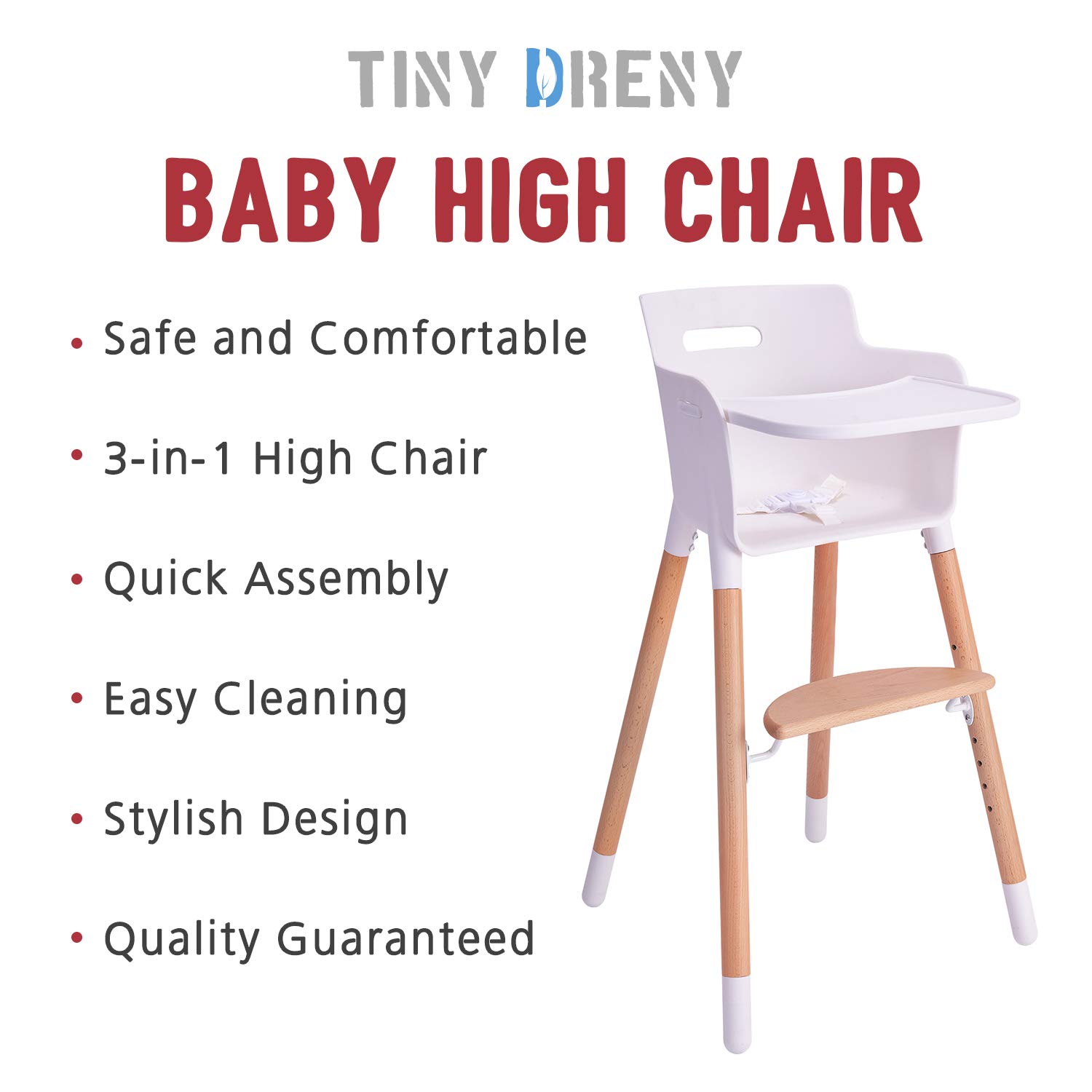 high chair with adjustable footrest