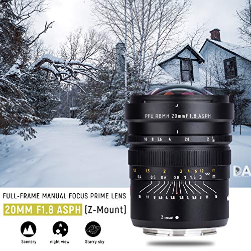 VILTROX 20mm f1.8 Full Frame WideAngle Fixed/Prime Lens for Nikon Z