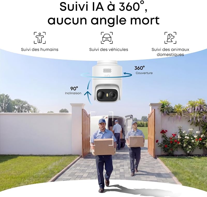 eufyCam C37 2K Caméra Surveillance WiFi extérieur sans Fil
