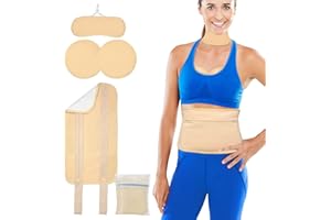 BEOFINEST Castor Oil Pack Wrap, Organic Castor Oil Packs for Liver Detox, Castor Oil Compress Reusable for Waist and Neck, Thyroid, Constipation, Inflammation