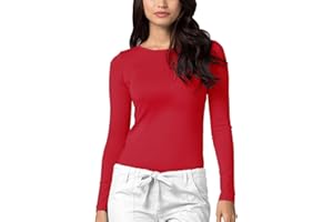 ADAR UNIFORMS Adar Underscrubs for Women - Long Sleeve Underscrub Comfort Tee