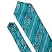 Barry.Wang Silk Neckties Teal Green Ties for Men Set with Hanky Cufflinks Woven