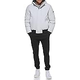 DKNY Men's Arctic Cloth Hooded Bomber Jacket