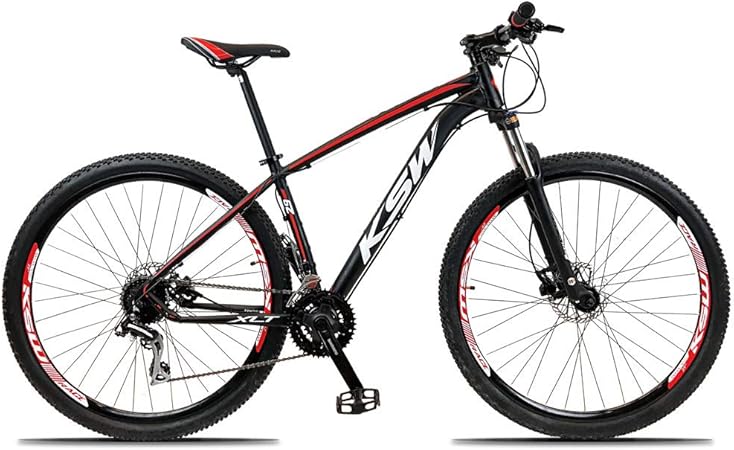 Bicicleta aro 29 alumínio 21v cambios shimano freio hidráulico ksw Clearance