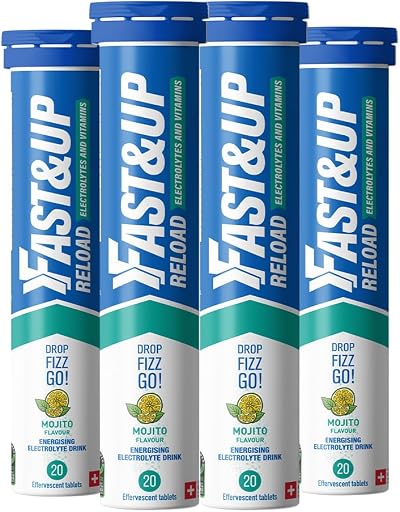 FAST&UP Reload Energising Electrolyte Drink Mojito 80 Tablets Vegan