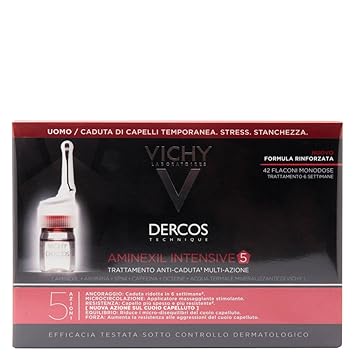 Vichy Dercos Aminexil Intensivkur 5 Fall Männlich 42 Fläschchen