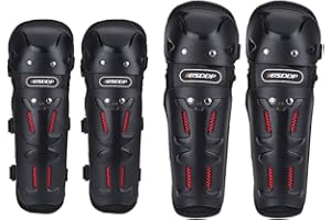 Anauto adult knee and elbow pads for motocross, BSD1002 4PCS Motocross Motorcycle Cycling Elbow Knee Pads Guard Protector Protective Gear