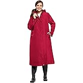 Woman Within Plus Size Long A-Line Raincoat