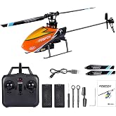 GoolRC C129 RC Helicopter, 4 Channel 2.4Ghz Remote Control Helicopter with 6-Axis Gyro, Aileronless RC Helicopters with Altitude Hold, Landing Pad and 2 Batteries (Orange)