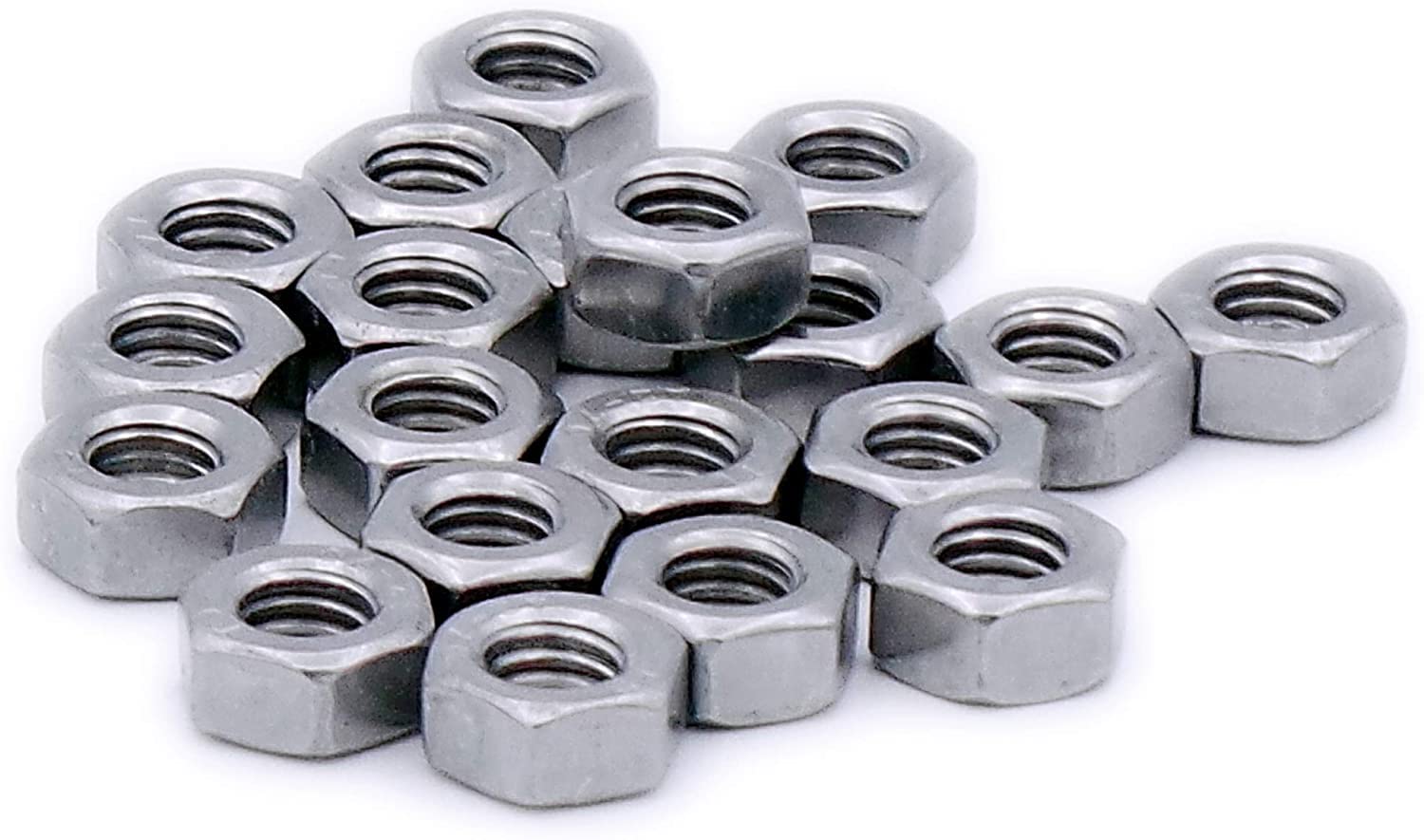 TERF® M5 Hex Hexagon Nut M5 (5mm) Stainless Steel A2 (304) Hex Hexagon Full Nuts - Pack of 100