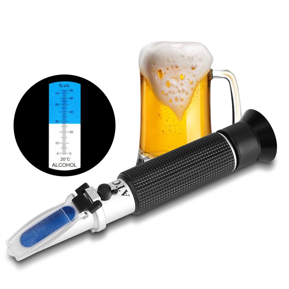 Mua Alcohol Refractometer, Professional Handheld Alcohol 0-80% Test ...