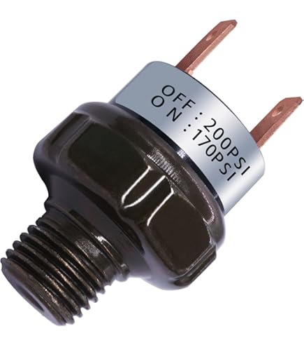 Pressure Switch 85 PSI ON 105 PSI OFF 85 PSI ON / 105 PSI OFF Sealed Pressure Switch – 12V DC For Viair Air Compressors Square D Air Compressor Pressure Switch - Foto 13