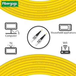 Fibergaga-3m(10ft) OS2 ST/UPC to ST/UPC Fiber Patch